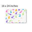 Tapis de bain coloré à motif de lapin de Pâques, 16 x 24 po