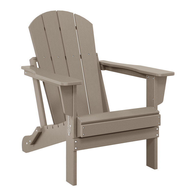Chaise Adirondack pliante Vinnie, Bois patiné