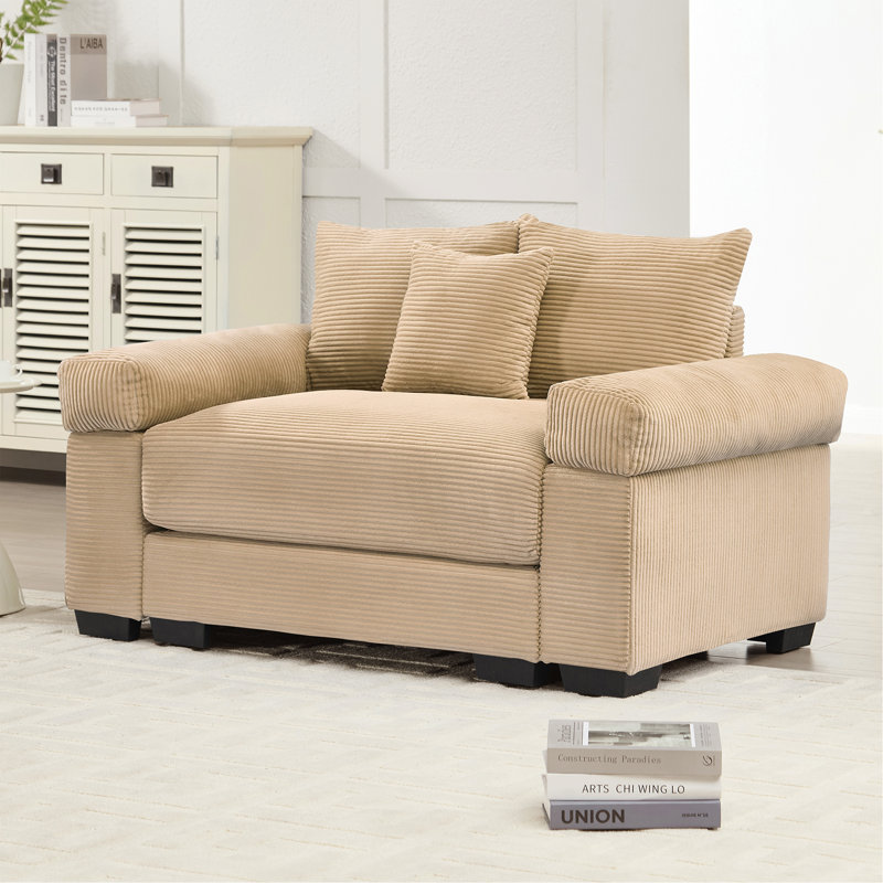 Canapé modulaire surdimensionné 54,3 po Cloud, Chameau