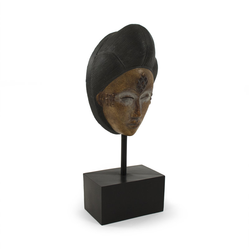 Asian Mask on Stand Sculture