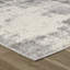 Tapis à motif abstrait gris beige.-637230523