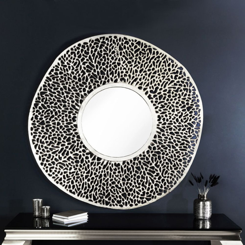 Sanita Aluminium Novelty Wall Mirror, Silver, 114cm x 114cm