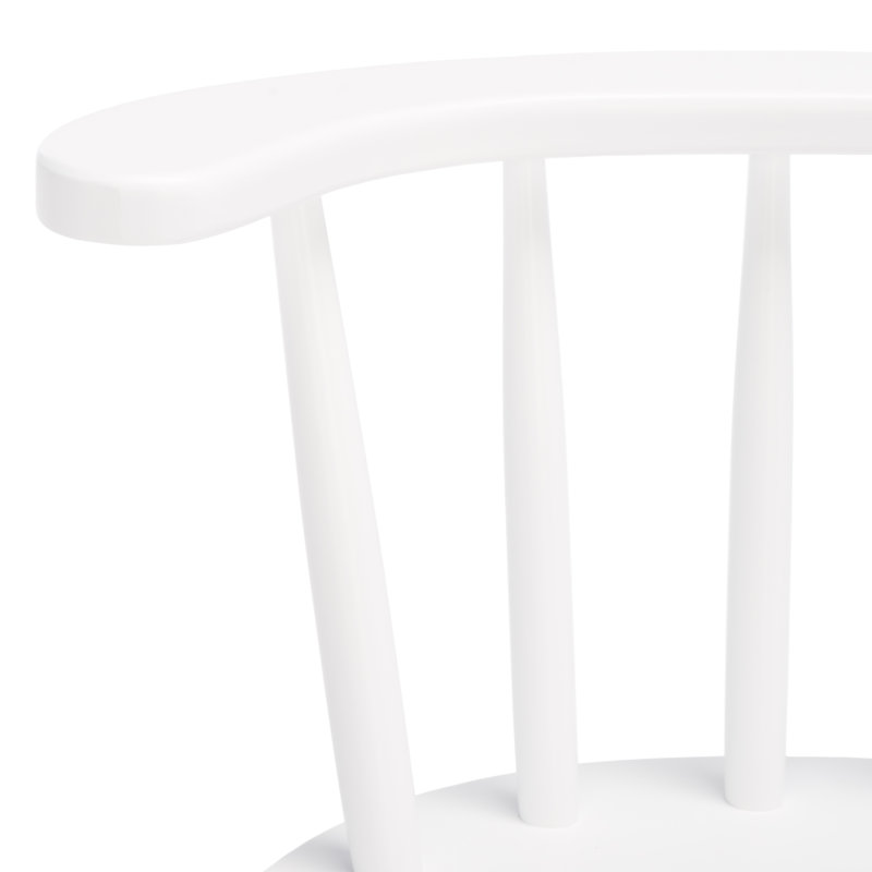 Wood Counter Stool, White