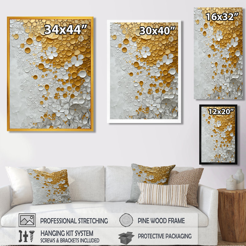 Steeves - Art mural abstrait, salon, H 32 po x l 16 po, Toile tendue, Does Not Apply