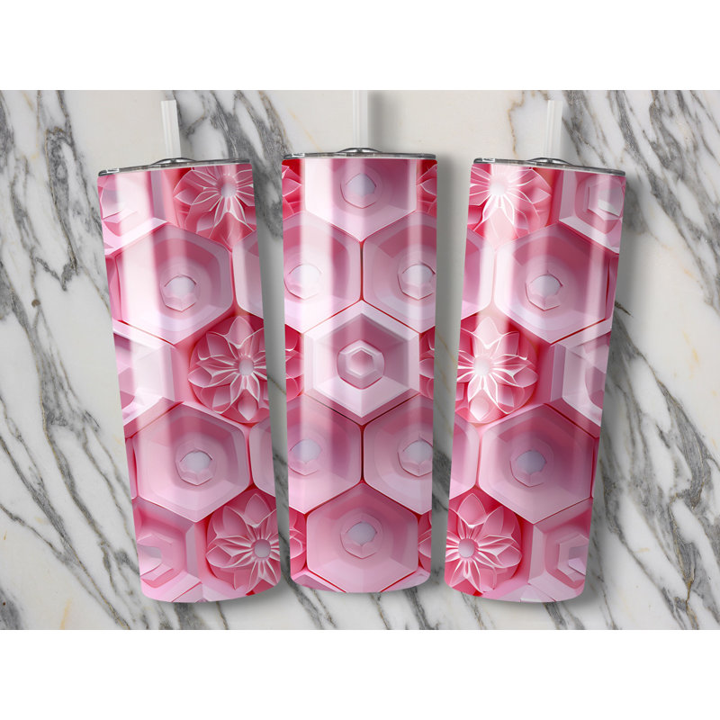 Choose Handmade Tumblers 591ml Vacuum Insulated Stainless Steel (18/8) Travel Tumbler with Straw