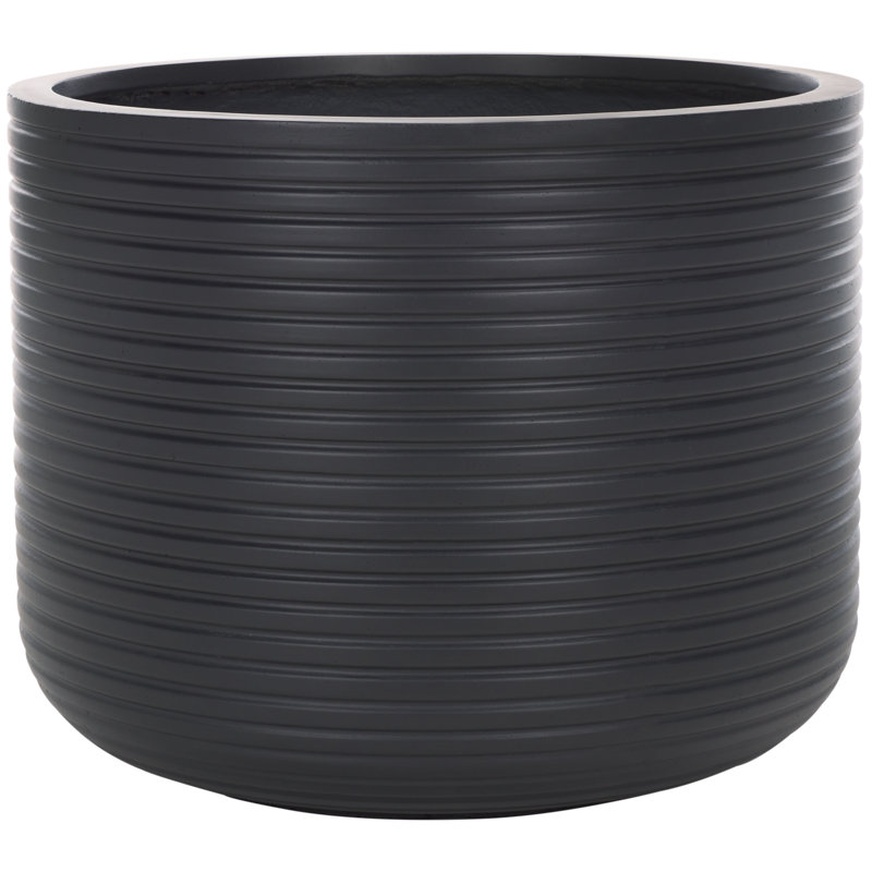 Handmade Concrete Pot Planter, Black