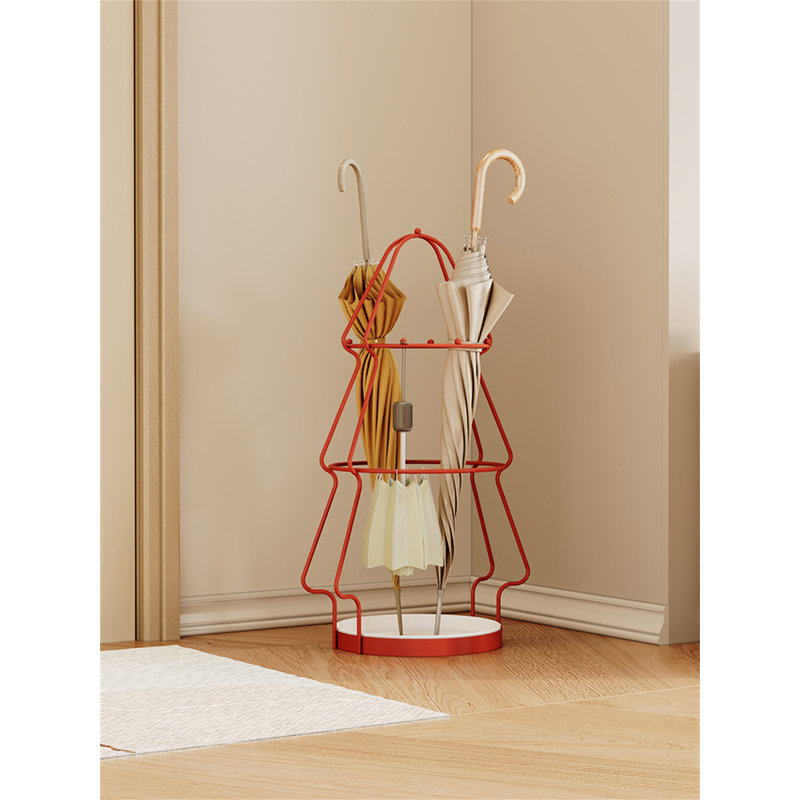 Metal Freestanding Umbrella Stand, Orange