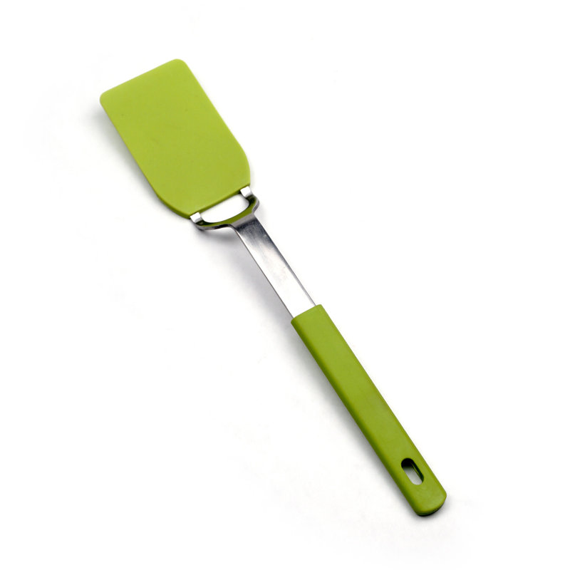 Design Imports Spatula / Turner, Green, 2" W x 10.75" L
