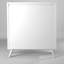  Commode 38 po à quatre tiroirs en bois massif blanc