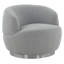 Fauteuil demi-tonneau pivotant en polyester 33,3 cm de large Teter-1128771957-1160102230