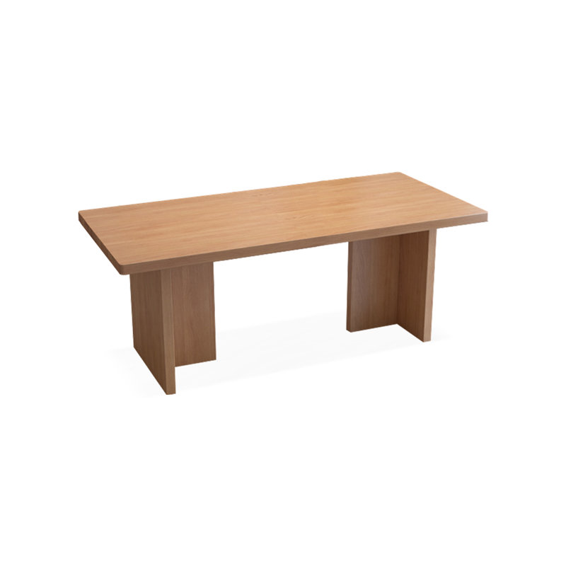 Brown Rectangular Solid Wood desk, 29.53" H x 62.99" W x 31.5" D