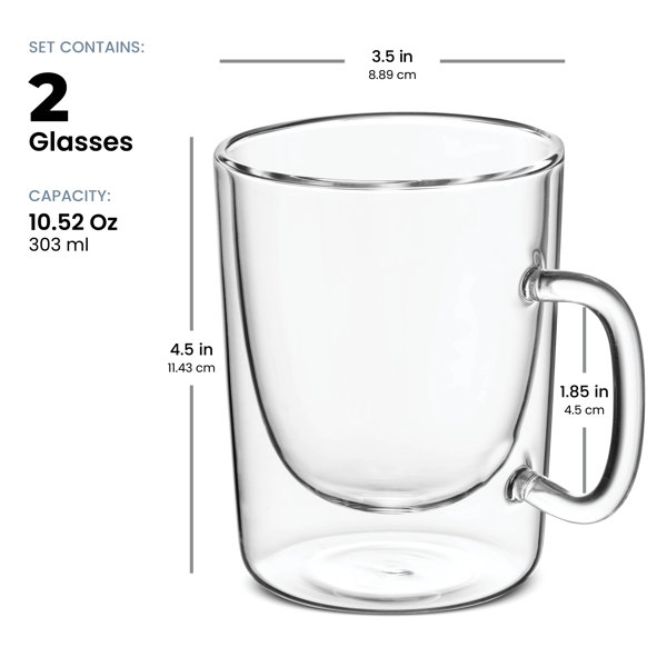 Luigi Bormioli Thermic Glassware: Hot Drink Mug, 14oz (2pk)