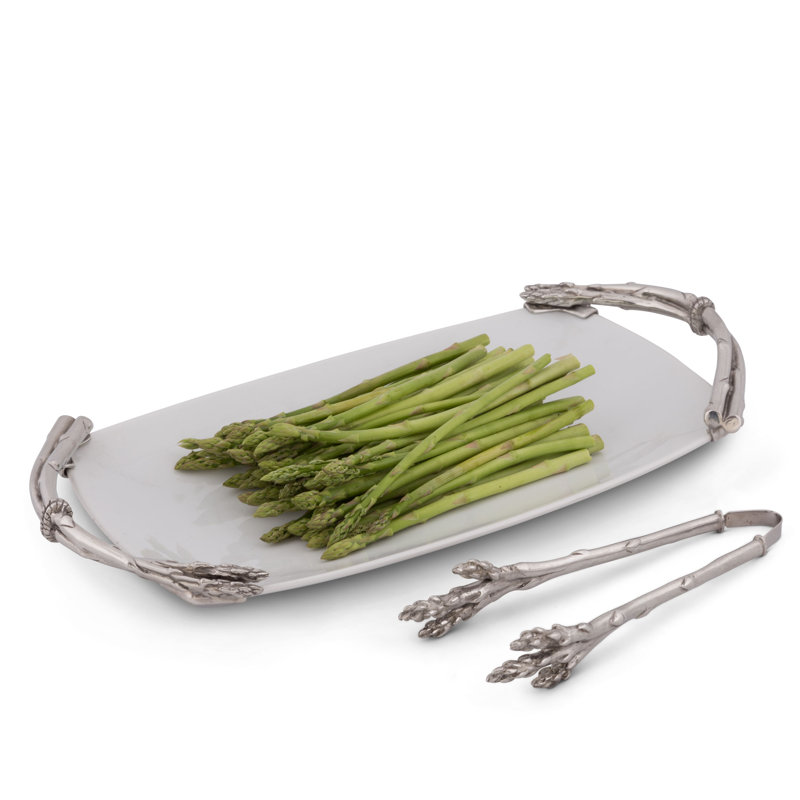 Farmer's Market Pewter Asparagus Tongs