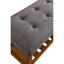 Banc rembourré en tissu avec rangement ouvert-1196534837