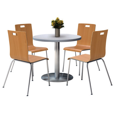36" L Round Breakroom Table and Chair Set