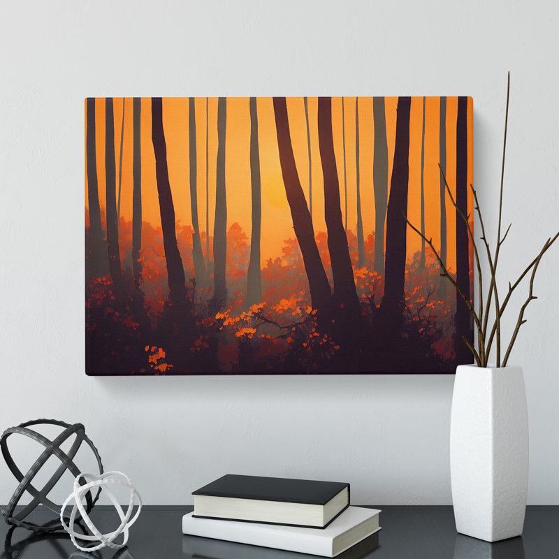 Summer Forest Sunset Vol.2 - Wrapped Canvas, 40cm H x 60cm W x 3cm D