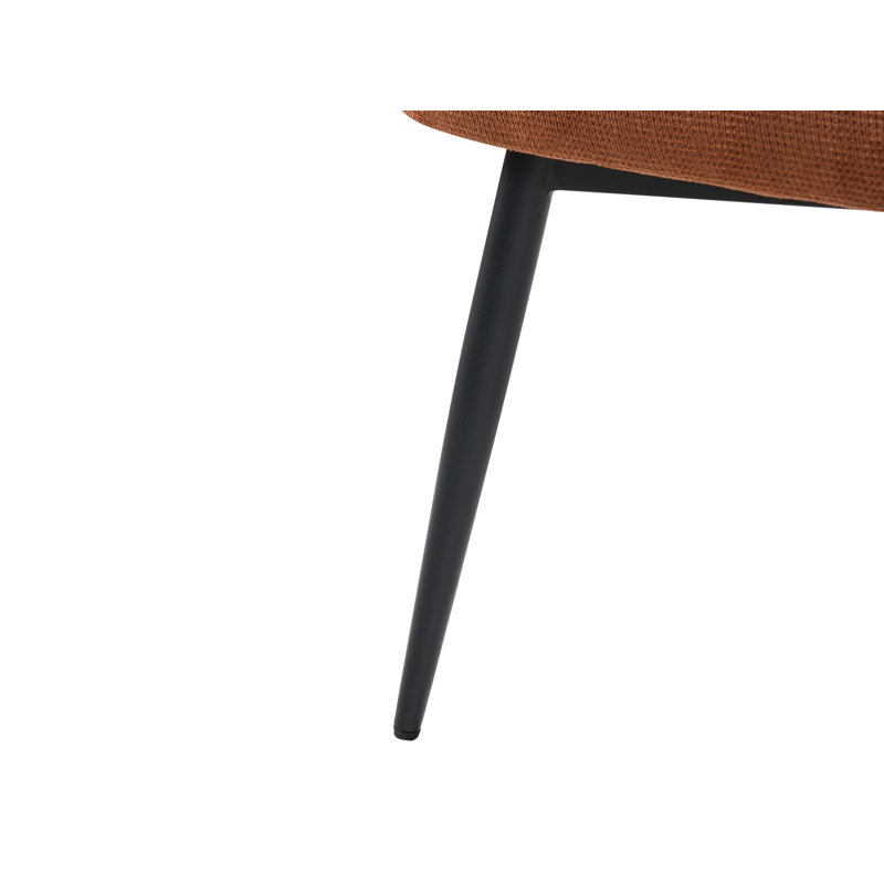 Toyei Nylon and Polyester Upholstered Bench, Orange