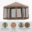 Pavillon de jardin hexagonal escamotable Outsunny