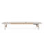 Chaise longue d'extérieur en aluminium pour patio, ensemble de 2