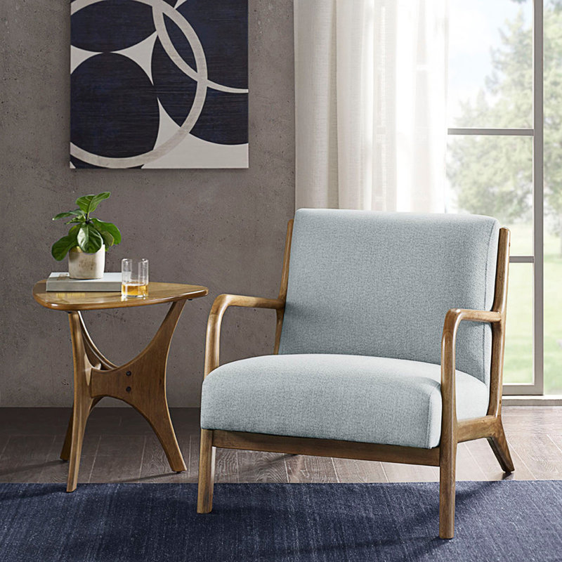 Chaise longue, chaise d'appoint, chaise de salon, chaise de chambre à coucher, Bleu clair
