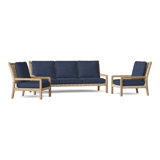 Hudson Outdoor 3 - Piece Conversation Set