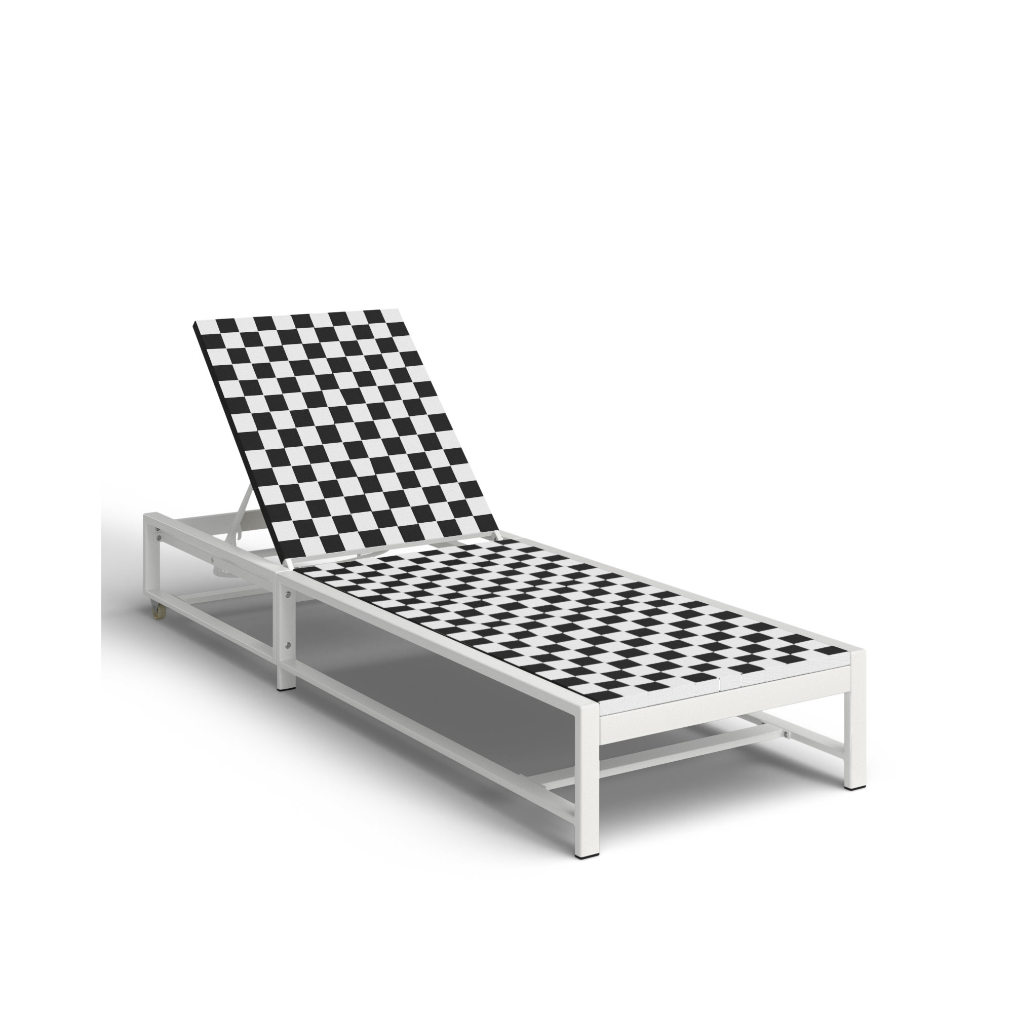 Bosley 27'' Outdoor Steel Chaise Lounge