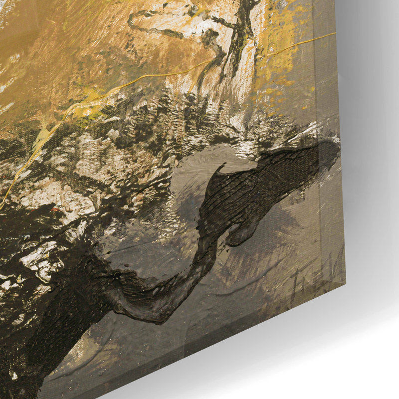 Art mural en verre Ivy Bronx «Hurricane» par Danielle Lauzon, H 12 po x l 24 po