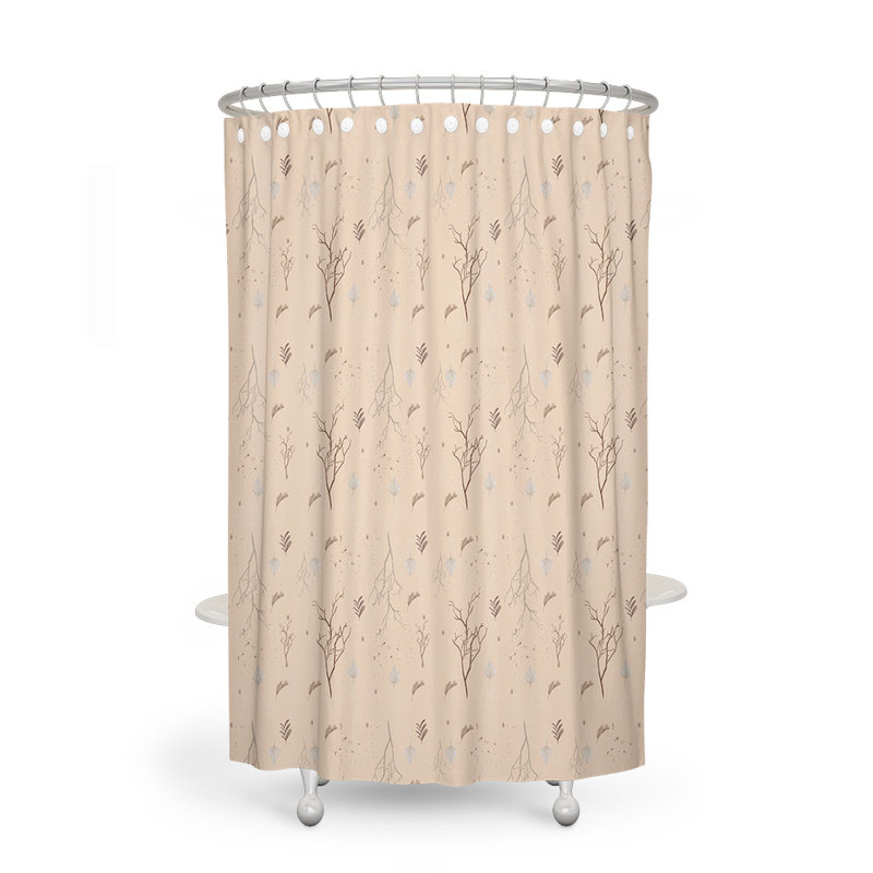 Amisha Abstract Shower Curtain, 93" H x 70" W