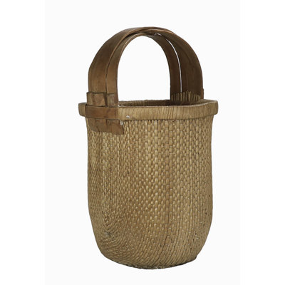 Panier à riz rétro en osier