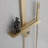 Wall Mounted Rectangular Rain Shower Head Set With Handheld Shower-120960211