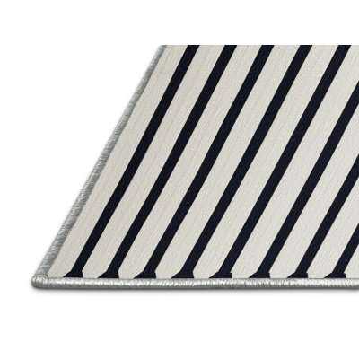 Washable Picket Fence Farm Area Rug