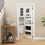 5-Lite Clear Glass Door Slab Prehung Jamb Interior White Primed Solid Core With DOOR SEAL STRIP-108215967-108215969-108941200