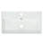 21.6" White Bathroom Vanity, Combo Cabinet, Single Ceramic Sink, Left Side Storage