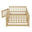 Lit de sol avec barrière de sécurité et porte Montessori-1230832103-1230832098