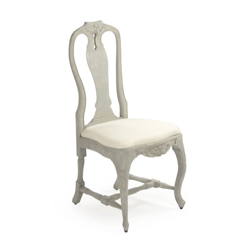 Chaise d'appoint 20,5 po Kate, Crème 100% lin