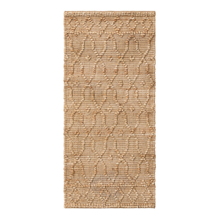 Michellene Handmade Hand Loomed Jute/Sisal Natural Rug
