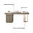 White Rectangular Manufactured with 6 drawers desk-108295559