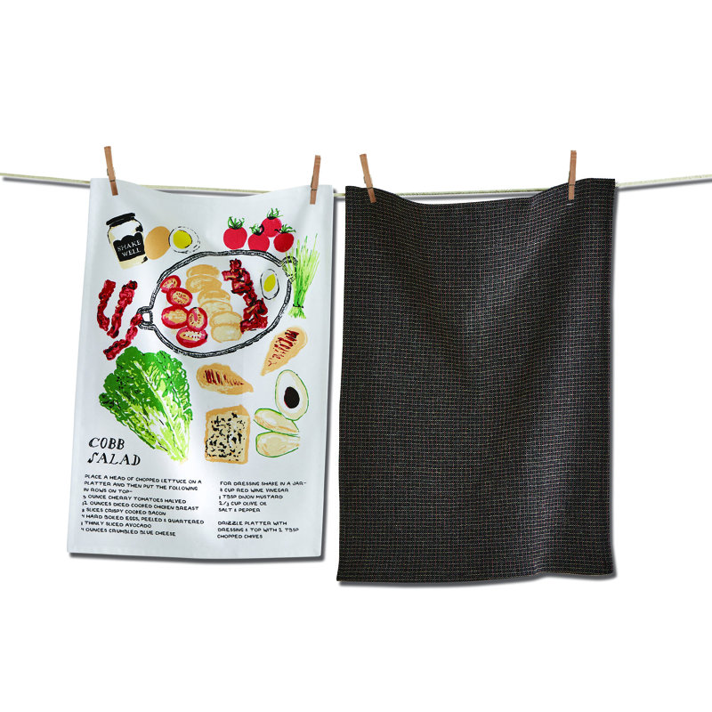 Cobb Salad Dishtowel Set/2
