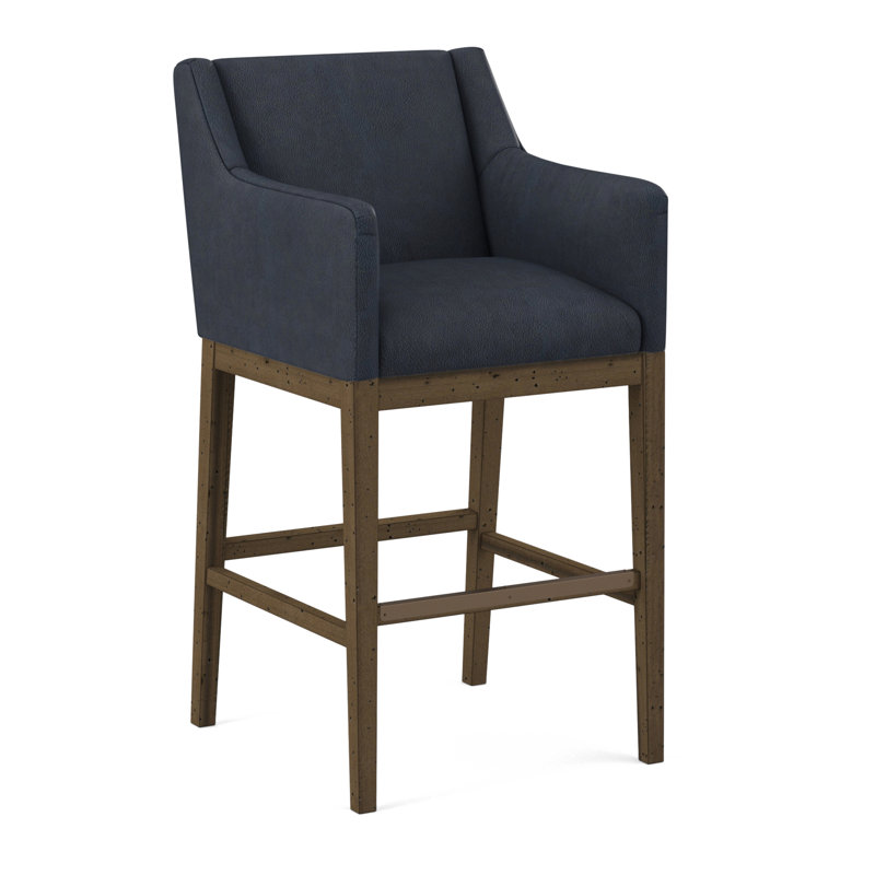 Upholstered Stool, Applause Float The Boat, Pecan