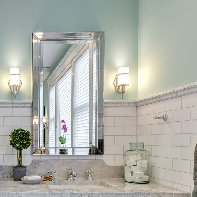 Main Line Vanity Mirror, 40'' x 24'', Chrome
