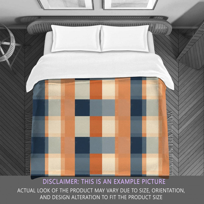 Checkered Comforter, Twin Extra Long Comforter
