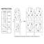 Paquet de 2 treillis de jardin en métal 71 po x 19,7 po antirouille pour l'extérieur pour plantes grimpantes, noir, facile à assembler, matériau, supports lierre, vignes, roses, gloire du matin, jasmin, raisin, concombre, haricots, pois-130055112