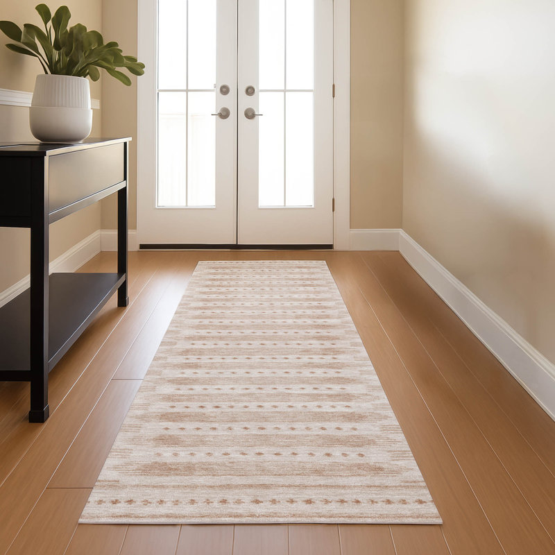 Premium Machine Washable Ashlynn Border Rug, Runner 2'3" x 7'6"