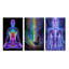 «Neon Meditation», 3 pièces sur toile-1296906932-1296906923