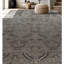 Wool Ikat Area Rug in Gray