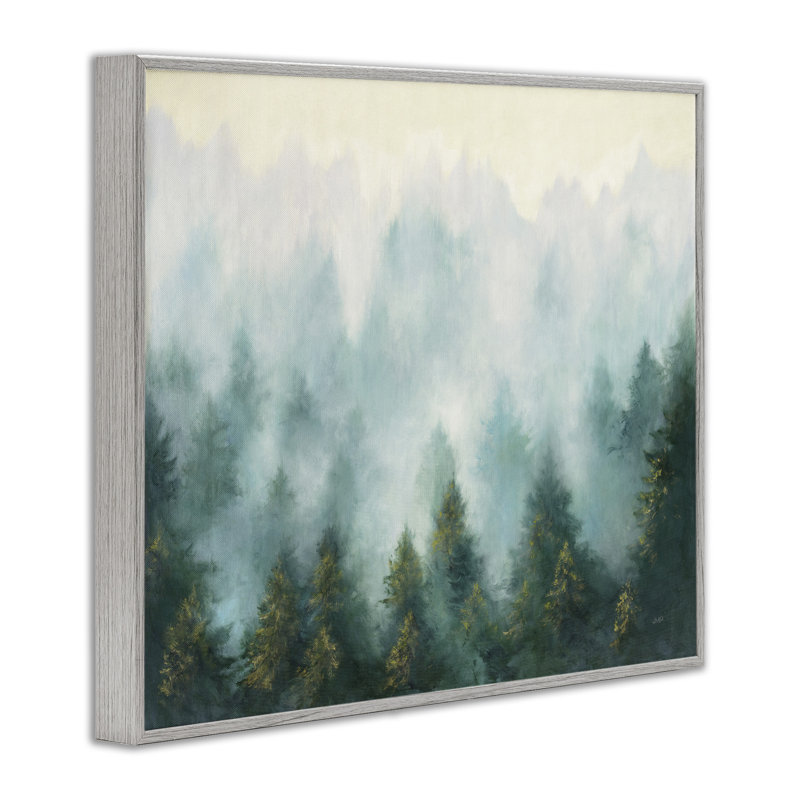 Paysage de pin abstrait avec brume par Julia Purinton - impression, Estampe numérique Farmhouse, H 24 po x l 30 po