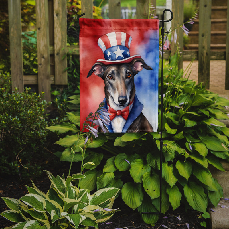 Drapeau patriotique du jardin américain, Lévrier anglais
