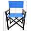 Chaise pliante en bois avec coussin d'assise en toile noire - Paquet de 2. Pratique. Dimensions : 51 cm x 58 cm x 91 cm. Poids : 6,5 kg (2 chaises). Durable. Facile à transporter.