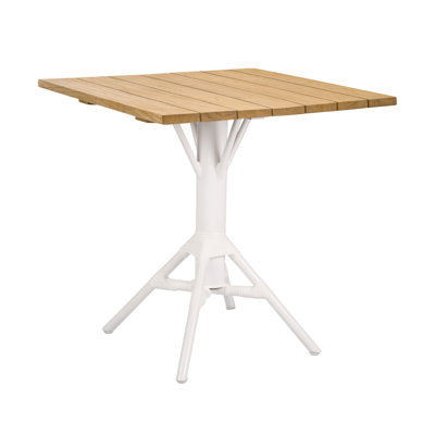 Nicole Outdoor Cafe Table - 28" Square Teak Top