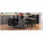 53inch Large Kitchen Island with Drop Leaf,Power Outlet,Door Internal Storage Rack,Rolling Kitchen Cart on 5 Wheels with 5 Open Side Racks for Kitchen,Black-1283463885